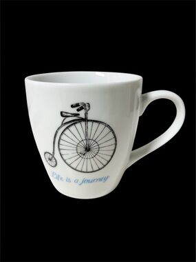Ceramic Mug “Life is a Journey” with Vintage Bicycle Design by Creative Tops INC